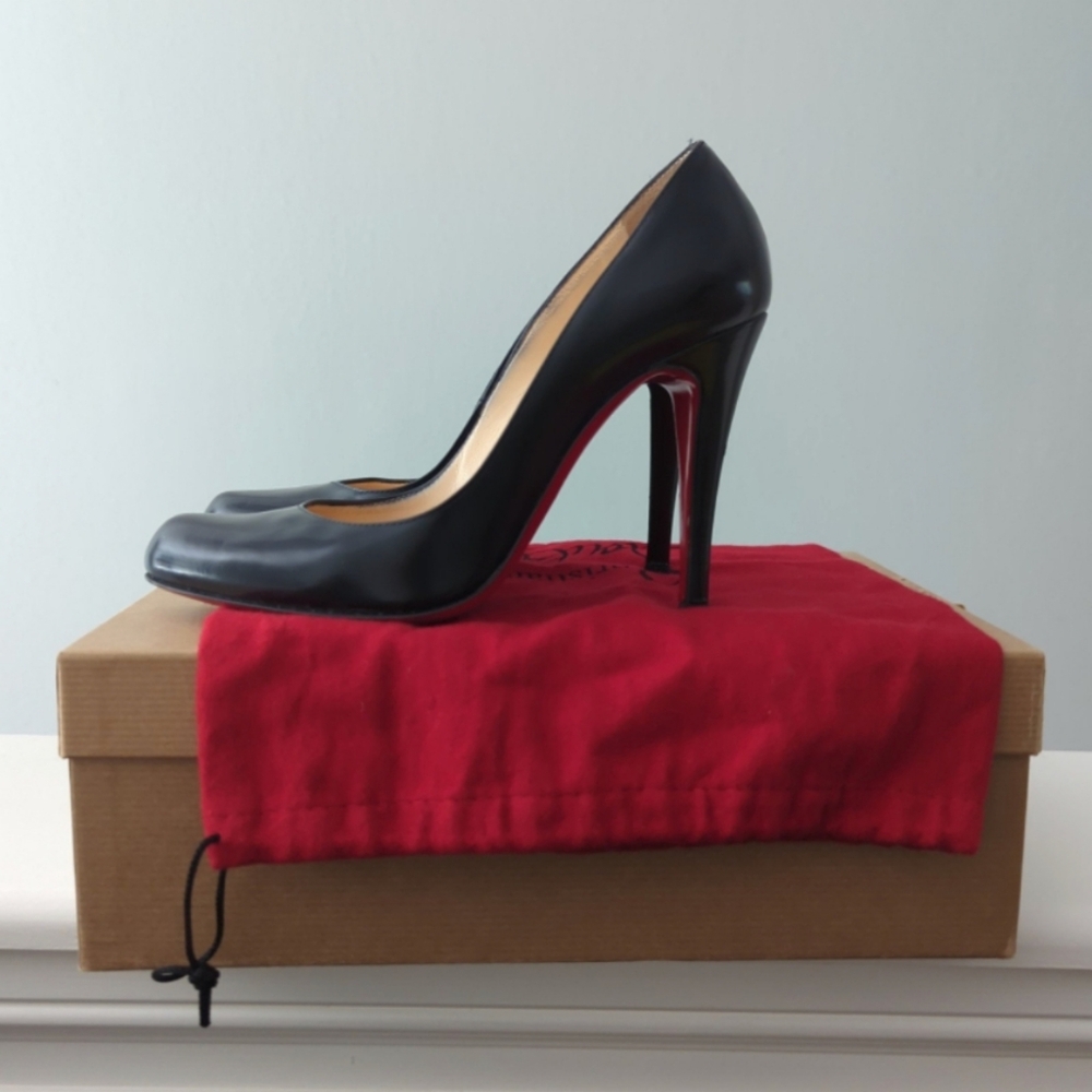 Christian Louboutin décolleté 898 100 Jazz Calf Leather Pumps - Picture 4 of 9